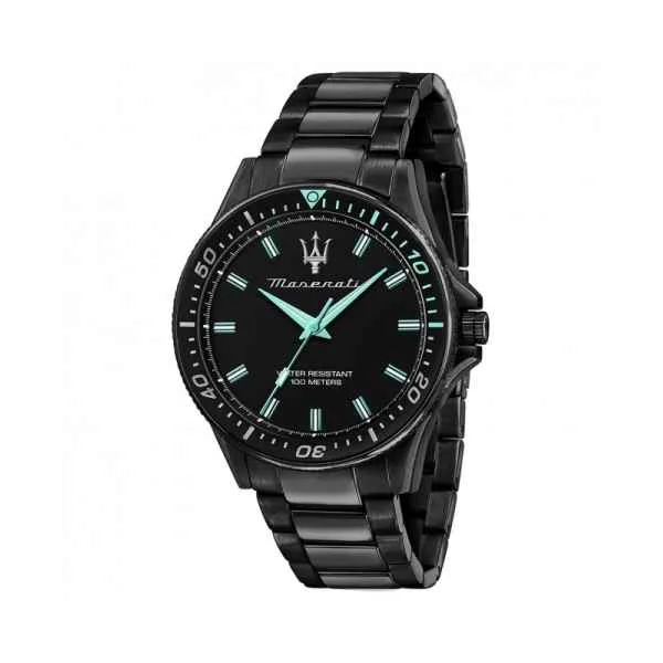 Orologio MASERATI Uomo Sfida Aqua Edition Data Acciaio Nero