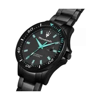 Orologio MASERATI Uomo Sfida Aqua Edition Data Acciaio Nero