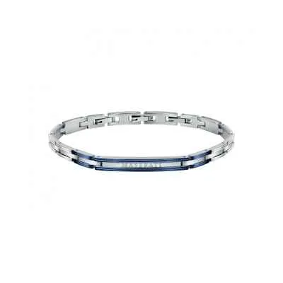 Bracciale Uomo Maserati in Acciaio e Dettagli Blu | My Beauty Self
