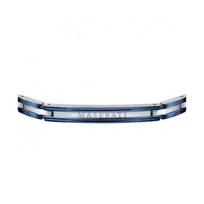 Bracciale Uomo Maserati in Acciaio e Dettagli Blu