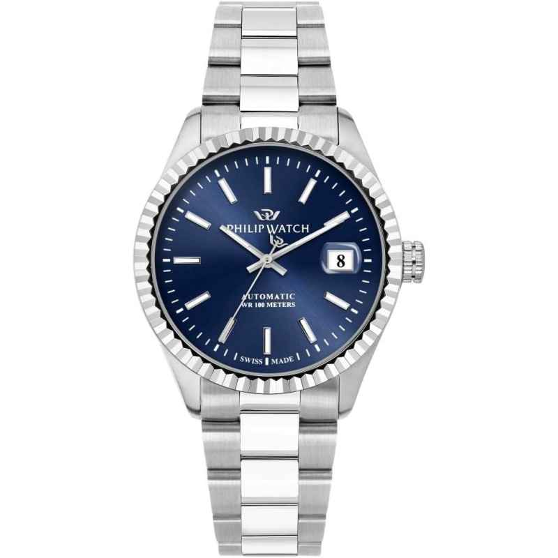 Philip Watch Orologio Automatico Argento Uomo R8223597030 Philip Watch Orologio Automatico Argento Uomo R8223597030