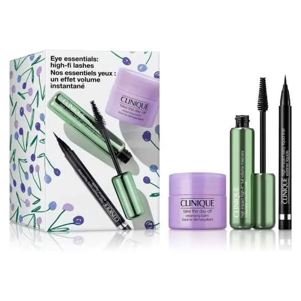 Clinique High Impact Set Black Mascara 7ml + Cleansing Balm 15ml + Black Quickliner 0.14g