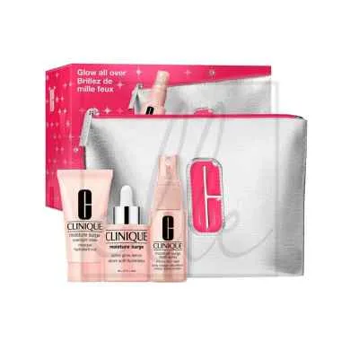 Clinique Moisture Surge Set Replenishing Hydrator 50ml + Face Spray 30ml + Lip Hydro-Plump Treatment 7ml + Bag