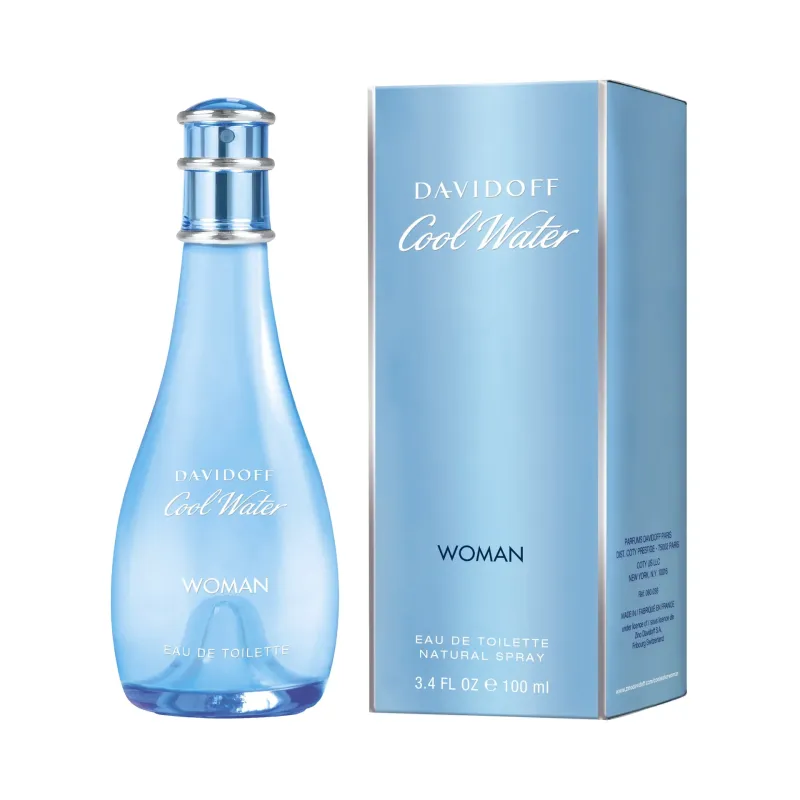 Davidoff Cool Water Woman Eau de Toilette 100ml nuovo design Davidoff Cool Water Woman Eau de Toilette 100ml nuovo design