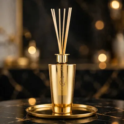 Diffusore di Essenza in Vetro Oro 500 ml | My Beauty Self