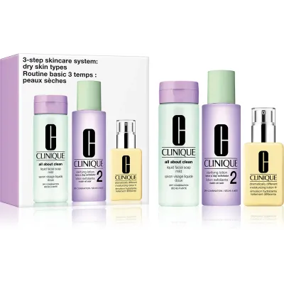 Clinique 3-Step Skin Care System Set Dry Combination Skin (Type 2) | My Beauty Self
