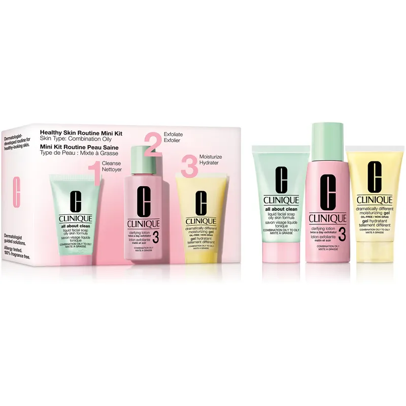 Clinique 3-Step Skin Care System Set Combination Oily Skin (Type 3) Clinique 3-Step Skin Care System Set Combination Oily Skin (Type 3)