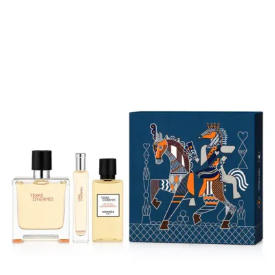 Hermès Terre d'Hermès Parfum Set Parfum 75ml + Shower Gel 40ml + Parfum 15ml | My Beauty Self