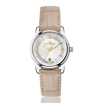 Philip Watch Kent R8251178505 Quarzo Donna 30mm Pelle Beige