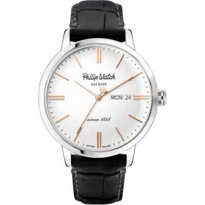 Philip Watch Grand Archive 1940 R8251598011 Quarzo Uomo Pelle Nera
