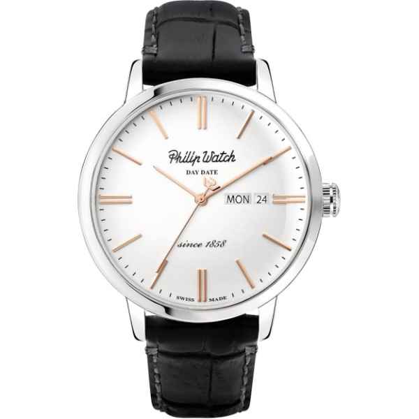 Philip Watch Grand Archive 1940 R8251598011 Quarzo Uomo Pelle Nera