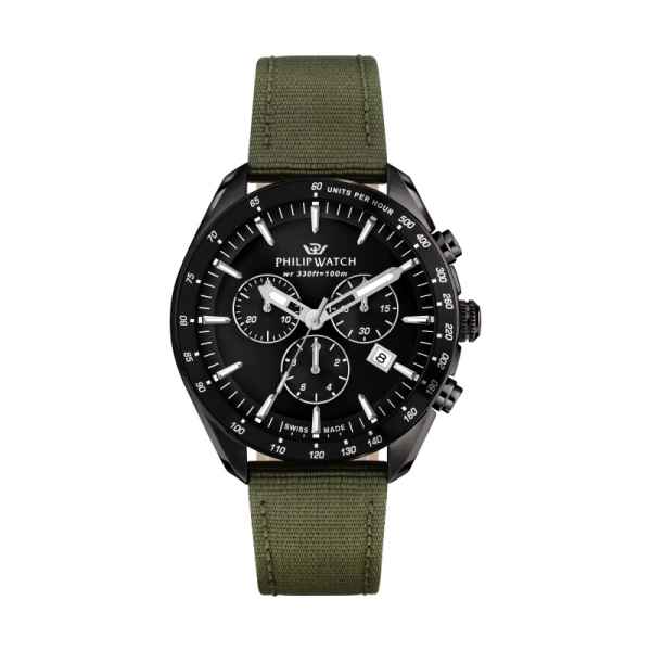 Cronografo uomo al quarzo Philip Watch Blaze R8271995026 Nero