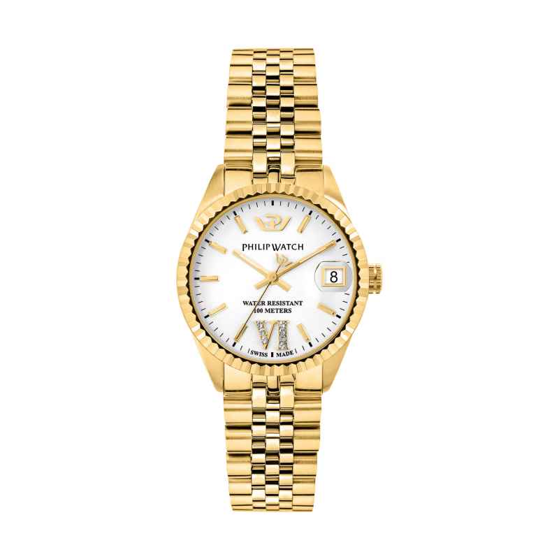 Orologio donna alOrologio Donna Philip Watch Caribe R8253597654 quarzo Philip Watch Caribe Diamonds R8253597654 Bianco