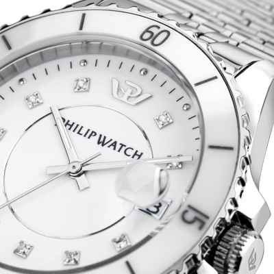 Philip Watch Caribe Orologio Donna, Tempo e data - 35mm