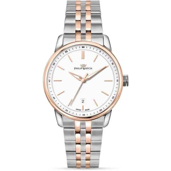 Orologio uomo al quarzo Philip Watch Anniversary R8253150041 Bianco
