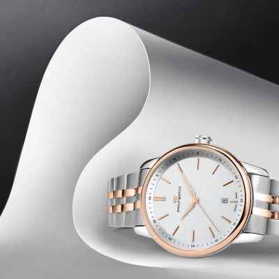 Orologio uomo al quarzo Philip Watch Anniversary R8253150041 Bianco