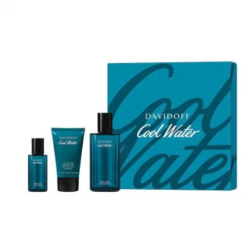 DAVIDOFF COOL WATER EDT 75ML + EDT 15ML + S/G 50ML -